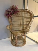Pauwstoel, Huis en Inrichting, Stoelen, Ophalen, Bruin, Riet of Rotan, Zo goed als nieuw