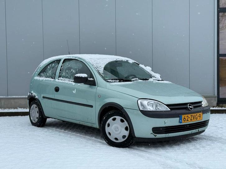 Opel Corsa 2001 | APK 07/26, Auto's, Opel, Particulier, Corsa, ABS, Airbags, Radio, Benzine, Handgeschakeld, Groen, Grijs, Stof
