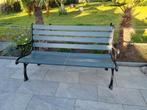 Gietijzeren tuinbank, Tuin en Terras, Ophalen, Gebruikt, Hout