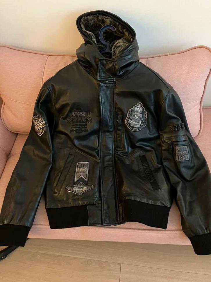 Kwaliteitsjas van Nickelson, echt leer, Kleding | Heren, Jassen | Winter, Zo goed als nieuw, Ophalen of Verzenden