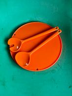 Retro slabestek opscheplepels set van 2 Mepal Rosti oranje, Huis en Inrichting, Ophalen of Verzenden, Zo goed als nieuw, Rvs of Chroom