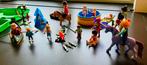 Veel Playmobil oa tent, kano, vuur, vissen, zwembad, unicorn, Ophalen, Gebruikt, Los playmobil