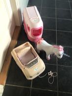 Baby born auto met paardentrailer en unicorn, Ophalen of Verzenden, Zo goed als nieuw, Barbie