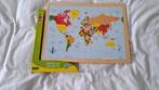 Wereldkaart puzzel, Ophalen, Minder dan 500 stukjes, Zo goed als nieuw, Legpuzzel