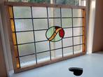 Prachtig glas in loodraam met mooi motief, Antiek en Kunst, Ophalen