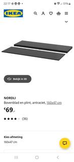 Ikea Nordli plint antraciet 160x47 cm - Nieuw!, Doe-het-zelf en Verbouw, Plinten en Afwerking, Ophalen, Zo goed als nieuw, 150 tot 200 cm