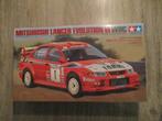 Tamiya Mitsubishi lancer evolution VI WRC + Extra decals, Auto, Groter dan 1:32, Ophalen of Verzenden, Zo goed als nieuw