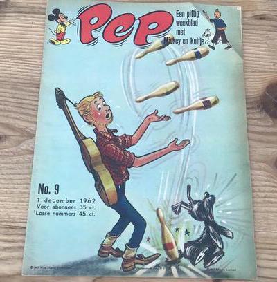 Pep no. 9 (1962), Boeken, Stripboeken, Zo goed als nieuw, Eén stripboek, Ophalen of Verzenden