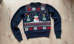 Leuke kersttrui 146/152, Ophalen, Zo goed als nieuw, Maat 38/40 (M), Blauw