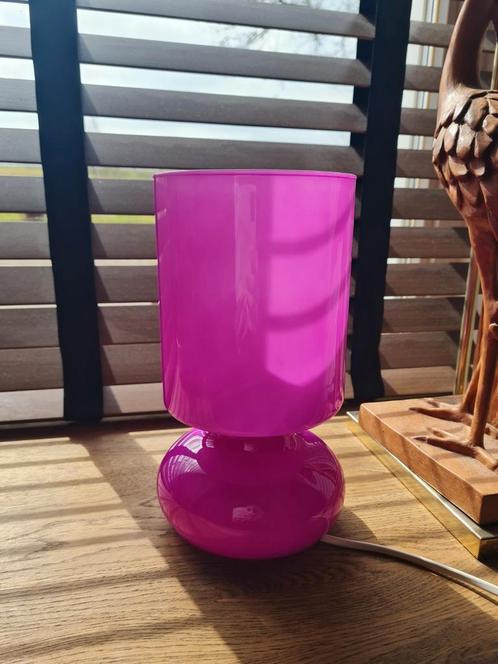 Vintage IKEA LYKTA lamp fuchsia roze mushroom tafellampje, Huis en Inrichting, Lampen | Tafellampen, Zo goed als nieuw, Minder dan 50 cm
