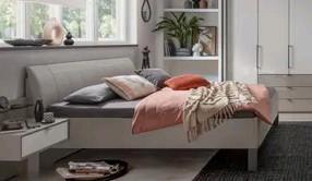 Moderne Bedombouw met Hoofdbord 160x200cm, Huis en Inrichting, Slaapkamer | Bedden, Zo goed als nieuw, Tweepersoons, 160 cm, 200 cm