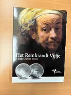 Vijfje proof Rembrandt zilver in blister van KNM uit 2006, Ophalen of Verzenden, Koningin Beatrix, Euro's, Zilver