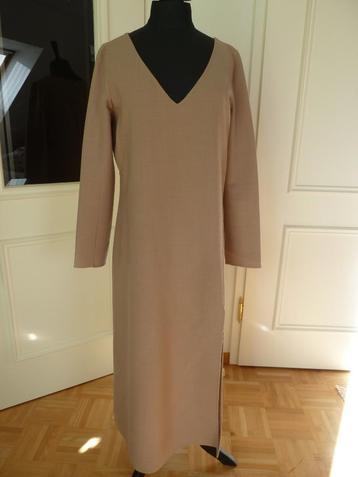 Marc Jacobs 1e lijn beige wollen jurk met sexy split, mt. 38 beschikbaar voor biedingen