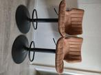 2 Barstoelen, Huis en Inrichting, Barkrukken, Ophalen, Gebruikt, 60 tot 90 cm, In hoogte verstelbaar