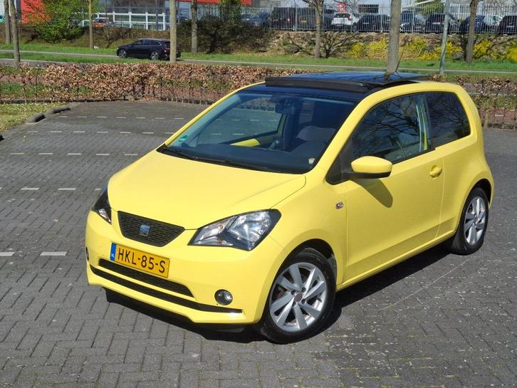 Seat Mii Style Salsa 1.0 bj 2013 Airco Stoelverw Pano Top!, Auto's, Seat, Bedrijf, Mii, ABS, Airbags, Airconditioning, Boordcomputer
