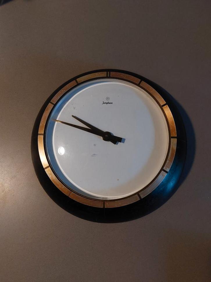 Junghans Messing Muurklok - Vintage Electora, Antiek en Kunst, Antiek | Klokken, Ophalen of Verzenden