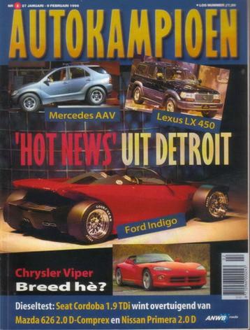 Autokampioen 2 1996 : TVR Cerbera - Dodge Viper RT/10 - Top beschikbaar voor biedingen