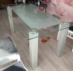 Prachtige glas tafel 160x98x76.  Nu 50 euro, Glas, Rechthoekig, Zo goed als nieuw, Ophalen