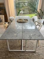 Design carrara marmer tafel, Huis en Inrichting, Tafels | Salontafels, 50 tot 75 cm, Design, 200 cm of meer, Zo goed als nieuw