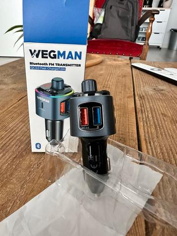 Wegman Bluetooth FM transmitter - autolader USB C beschikbaar voor biedingen