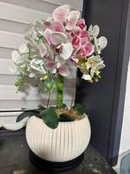 Kunst Orchidee in Pot, Huis en Inrichting, Ophalen of Verzenden, Zo goed als nieuw, Binnen