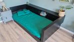 Woood bed connect zwart 90x200, Huis en Inrichting, Slaapkamer | Bedden, Ophalen, 90 cm, Eenpersoons, Zwart