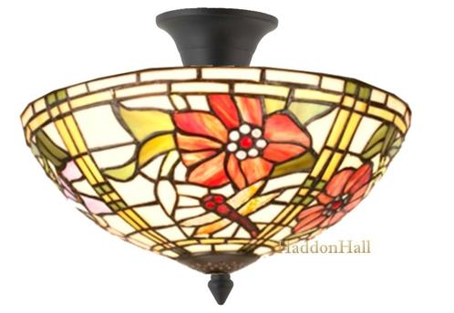 Tiffany lampen "Garden Dragonfly" Gratis bezorgd in NL, Huis en Inrichting, Lampen | Hanglampen, Nieuw, Minder dan 50 cm, Glas