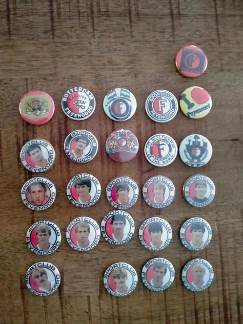 Feyenoord Rotterdam voetbal vintage logo buttons sport, Verzamelen, Sportartikelen en Voetbal, Gebruikt, Feyenoord, Ophalen of Verzenden
