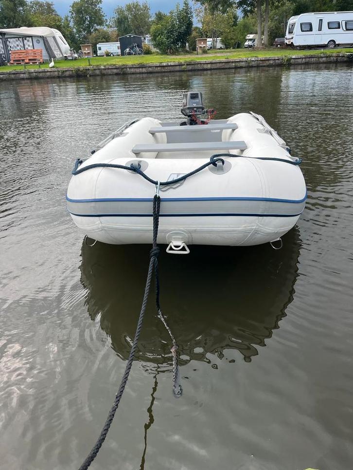 Quicksilver 340 rubber boot met tohatsu 6 pk, Watersport en Boten, Accessoires en Onderhoud, Gebruikt, Overige typen, Ophalen