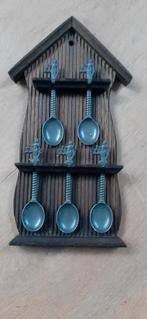 Lepelrekje met tinnen lepeltjes, Antiek en Kunst, Antiek | Tin, Ophalen of Verzenden
