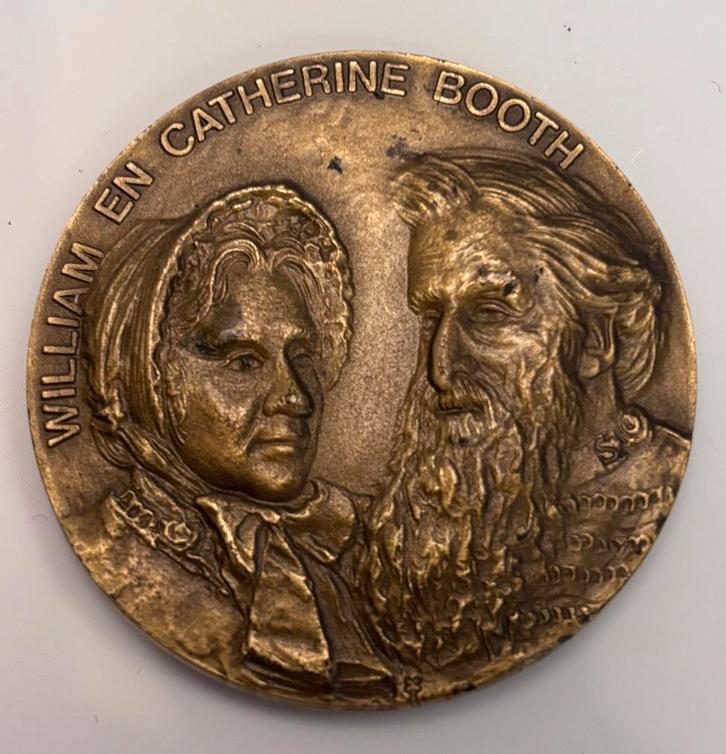 Leger des Heils herdenkingsmedaille 100 jaar NL (1987), Verzamelen, Religie, Christendom | Protestants, Overige typen, Ophalen of Verzenden