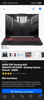 Asus tuf gaming laptop, Computers en Software, Windows Laptops, Met videokaart, Asus tuf gaming, Ophalen of Verzenden, Zo goed als nieuw