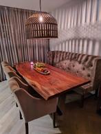 3 stoelen en eetbank beschikbaar! Tafel gereserveerd, Ophalen, Gebruikt, 100 tot 150 cm, 200 cm of meer