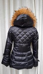 dons jas, Kleding | Dames, Jassen | Winter, Zwart, Glamors, Ophalen of Verzenden, Zo goed als nieuw