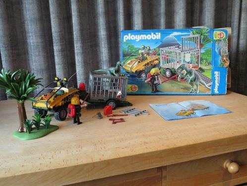 Playmobil Amfibievoertuig met Deinoncychus dinosaurus– 4175, Kinderen en Baby's, Speelgoed | Playmobil, Zo goed als nieuw, Complete set