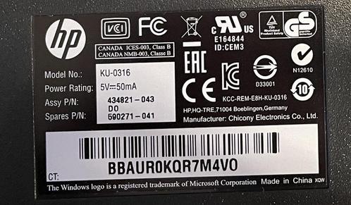 2x Nieuwe bedrade toetsenborden – Duits (HP) & UK (Katydid), Computers en Software, Toetsenborden, Nieuw, Qwerty, Ophalen