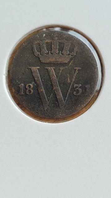 1/2 cent 1831- halve cent 1831 beschikbaar voor biedingen
