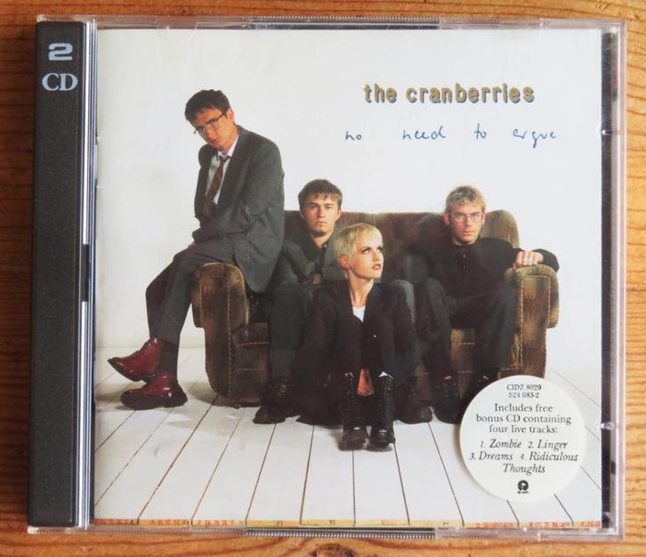 Dubbel CD The Cranberries: No need to argue + bonus EP, Cd's en Dvd's, Cd's | Pop, Zo goed als nieuw, 2000 tot heden, Ophalen of Verzenden