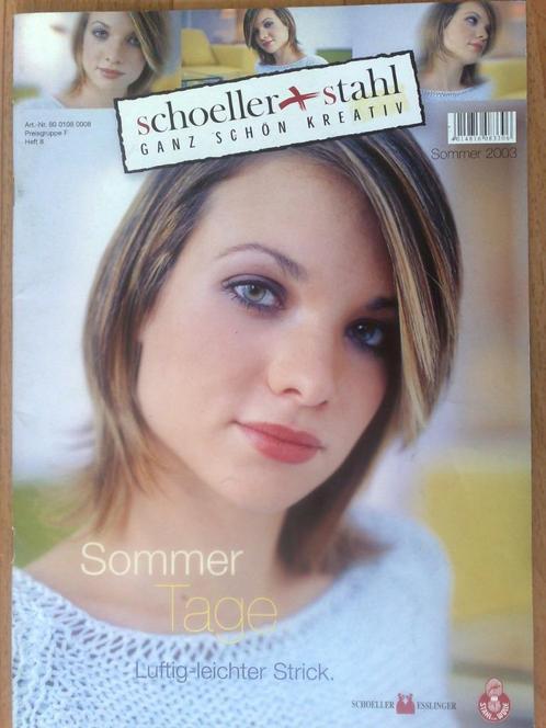 Schoeller Stahl breiboek zomer nr. 8 / 2003, Hobby en Vrije tijd, Breien en Haken, Zo goed als nieuw, Patroon of Boek, Verzenden
