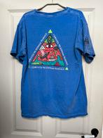 Vintage T-shirt Maat L Blauw Bermuda Driehoek Print, Kleding | Heren, Maat 52/54 (L), Blauw, Zo goed als nieuw, Vintage