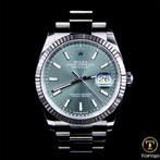 Rolex Datejust 36MM Oyster 126234 Mint Green Fullset 06-2022, Staal, Gebruikt, Rolex, Polshorloge