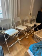 4 x Witte barkruk Klapstoel Franklin Ikea, Huis en Inrichting, Stoelen, Ophalen, Gebruikt, Wit, Vier