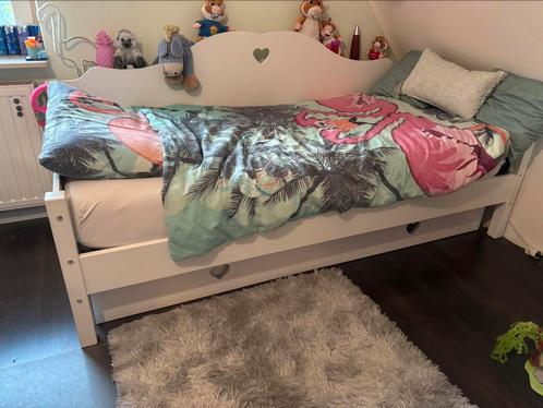 Bedbank Amori / Sweetheart met lattenbodem en lade, Kinderen en Baby's, Kinderkamer | Bedden, Zo goed als nieuw, 180 cm of meer