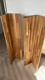 Twee IKEA Skogsta acaciahouten wandplanken – 120 cm, Huis en Inrichting, Woonaccessoires | Zuilen en Pilaren, Ophalen of Verzenden