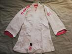 Judopak maat 160 met roze details Nihon, Sport en Fitness, Vechtsporten en Zelfverdediging, Gebruikt, Judo, Vechtsportpak, Ophalen of Verzenden