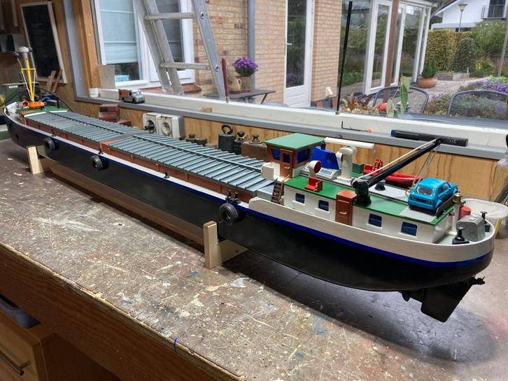 Binnenvaartschip RC, Hobby en Vrije tijd, Modelbouw | Boten en Schepen, Nieuw, 1:32 tot 1:50, Overige merken, Ophalen
