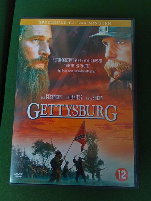 Gettysburg 1993 historisch met Tom Berenger & Martin Sheen, Cd's en Dvd's, Dvd's | Klassiekers, Zo goed als nieuw, Actie en Avontuur