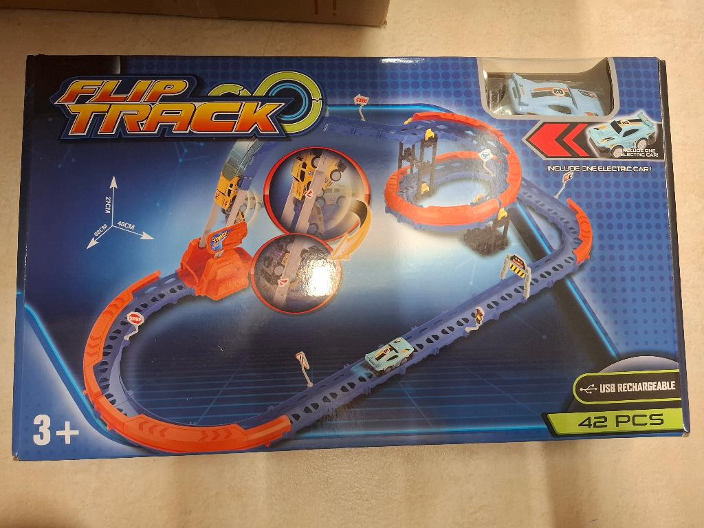 Nieuw Flip Track racebaan met auto usb oplaadbaar racebaan, Overige merken, Racebaan, Zelf te bouwen, Nieuw