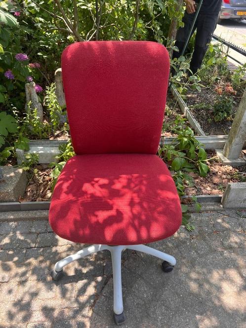 bureaustoel, Huis en Inrichting, Bureaustoelen, Gebruikt, Bureaustoel, Rood, Ophalen
