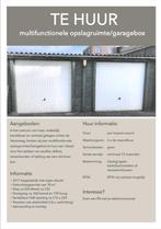 Garagebox / Opslagruimte, Ophalen